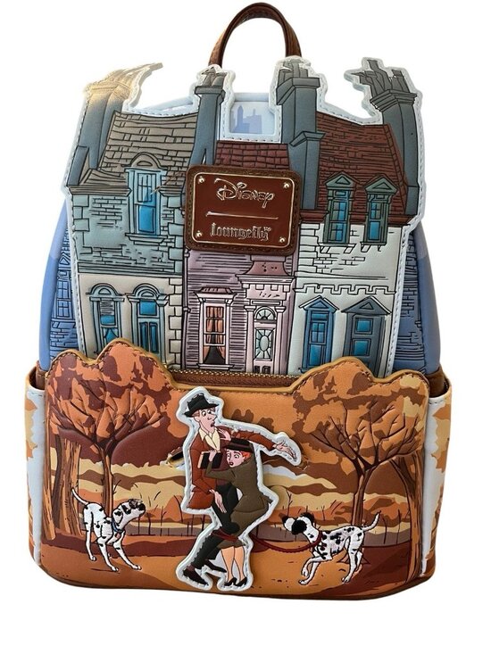 Loungefly Handbags - Loungefly Disney 101 Dalmatians Scene Mini Backpack Roger and Anita House NWT